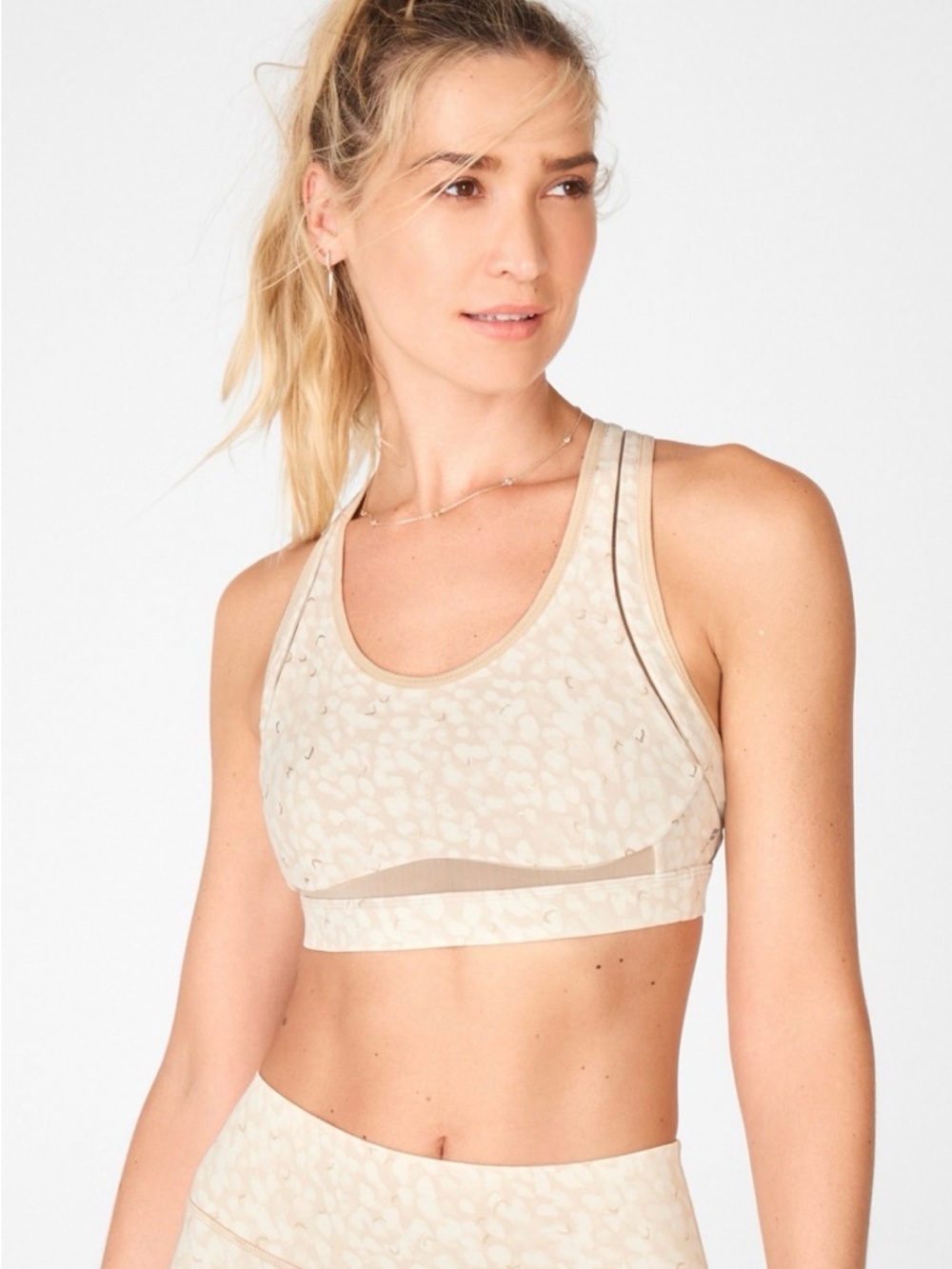 Fabletics Women’s Belle High Impact Sports Bra adjustable straps size Large